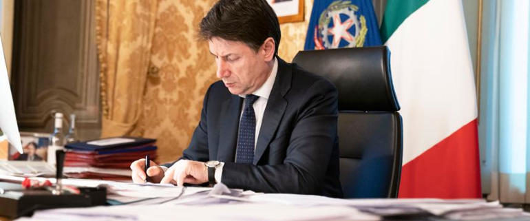 giuseppe conte firma dpcm